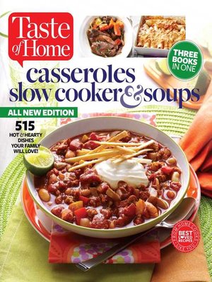 cover image of Taste of Home Casseroles, Slow Cookers & Soups